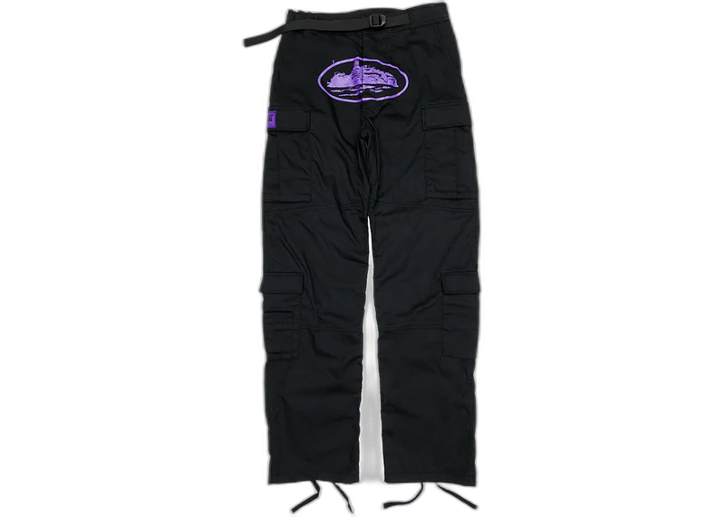 Corteiz Cargos Black/Purple
