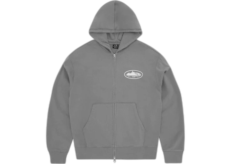 Corteiz Zip Hoodie Gully Grey